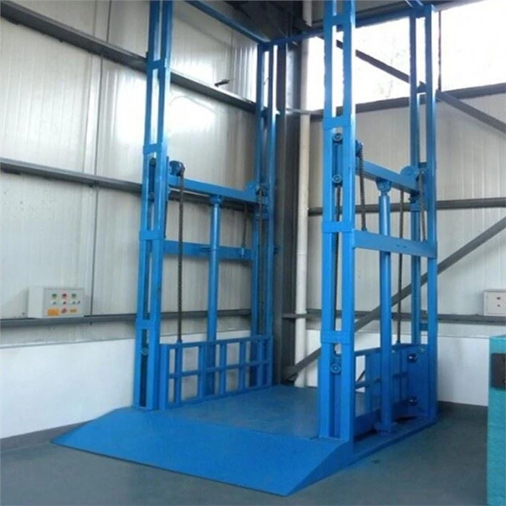 Guide Rail Freight Elevator For Warehouse
