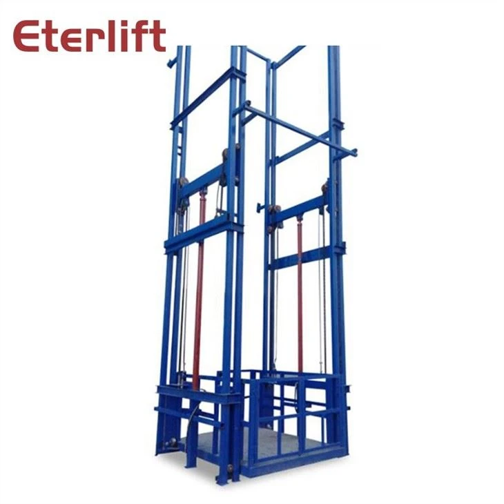 Double Rail Guide Freight Elevator
